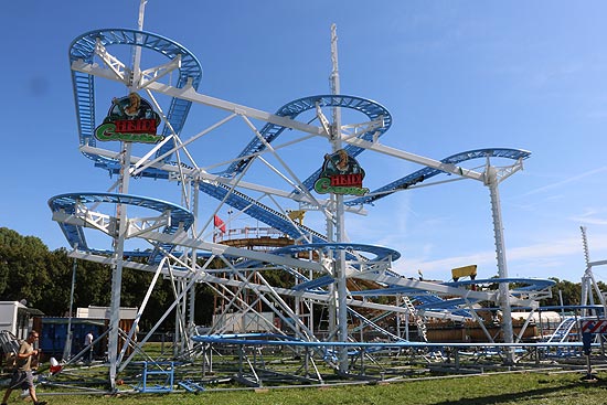 Heidi the Coaster am 10.09.2019 beim Wiesnaufbau 2019 (©Foto: Martin Schmitz)